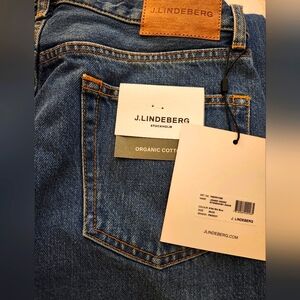 NWT J.LINDEBERG JOHNNY INDIGO ORGANIC COTTON STONEWASH JEANS 30/32